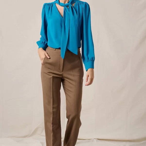 ΠΑΝΤΕΛΟΝΙ PLUS SIZE ΨΗΛΟΜΕΣΟ ΜΕ ΛΑΣΤΙΧΟ ΣΤΟ ΠΛΑΙ ΤΑΜΠΑ ΤΑΜΠΑ