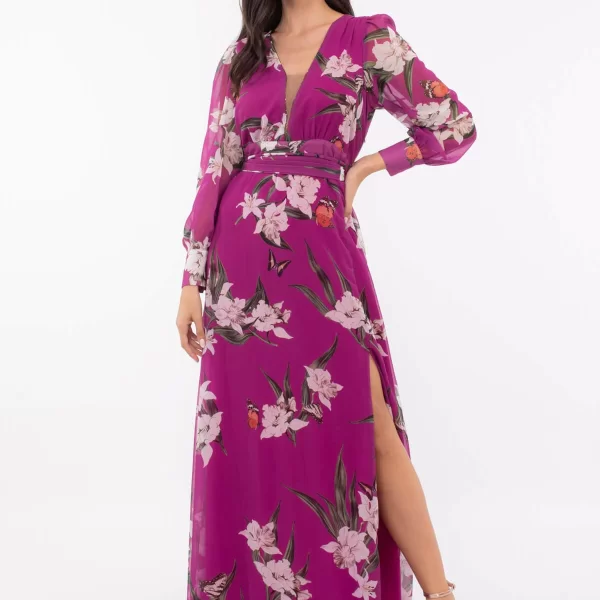 ΦΟΡΕΜΑ ΜΑΞΙ FLORAL ΜΕ ΣΚΙΣΙΜΟ MULTICOLOR