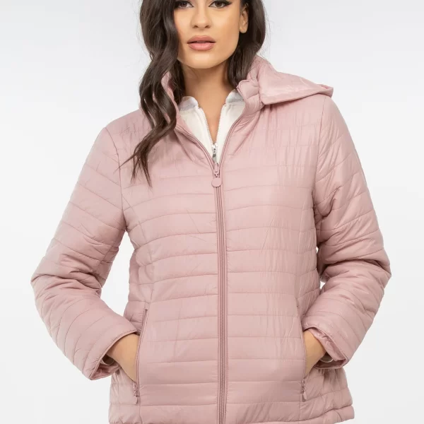 ΜΠΟΥΦΑΝ ΚΑΠΙΤΟΝΕ ΔΙΠΛΗΣ ΟΨΗΣ ΜΕ ΚΟΥΚΟΥΛΑ plu8933r ΡΟΖ