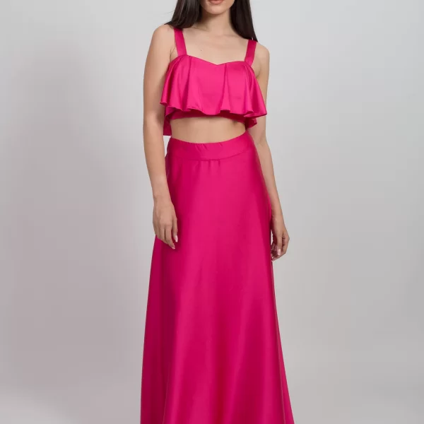 CROP TOP ΣΑΤΕΝ ax1801716120 ΦΟΥΞ