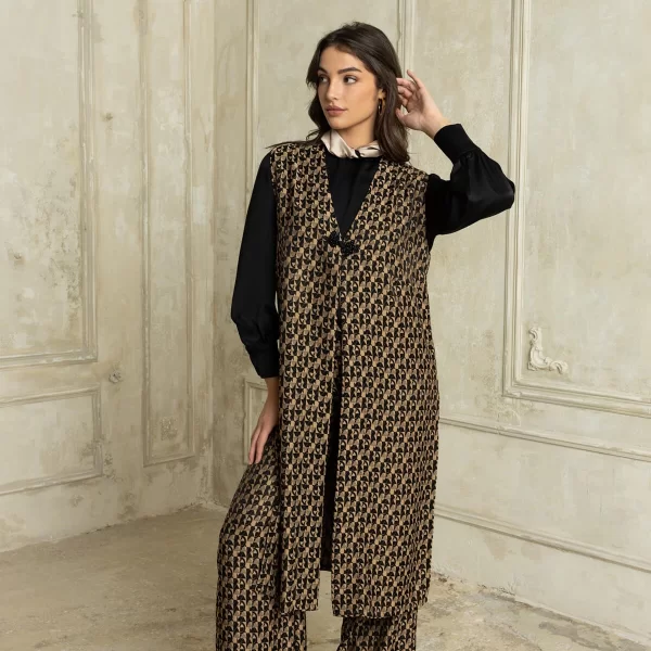 ΣΕΤ ΓΙΛΕΚΟ ΜΑΚΡΥ ΜΕ ΠΑΝΤΕΛΟΝΑ ΜΠΕΖ