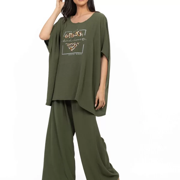 ΣΕΤ PLUS SIZE ΜΕ ΣΤΑΜΠΑ ΧΑΚΙ ΧΑΚΙ