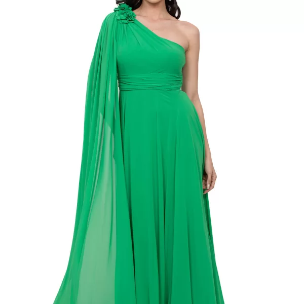 ΦΟΡΕΜΑ PLUS SIZE ΜΟΝΟΠΛΕΥΡΟ ΜΟΥΣΕΛΙΝΑ ΜΑΚΡΥ ΠΡΑΣΙΝΟ