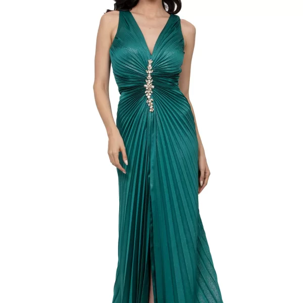 ΦΟΡΕΜΑ PLUS SIZE GLOSSY ΠΛΙΣΕ ΠΡΑΣΙΝΟ ΠΡΑΣΙΝΟ