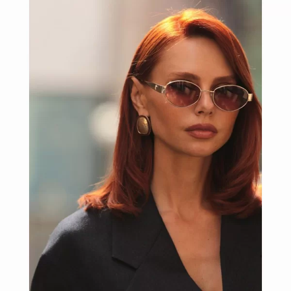 AV Sunglasses – Gigi Gold/Pink