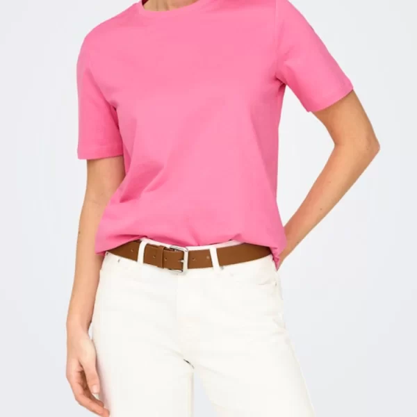 LUXE TOP ONLY FREJA S/S BRIGHT SACHET PINK ONLY