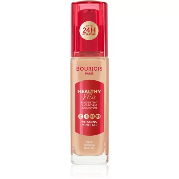 Bourjois Healthy Mix λαμπρυντικό ενυδατικό μεικ απ 24 ώρες απόχρωση 52.5N Rose Beige 30 ml