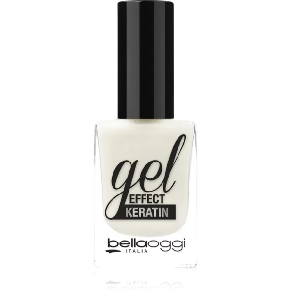 bellaoggi Gel Effect Keratin Nail Polish βερνίκι νυχιών απόχρωση Milky White 10 ml