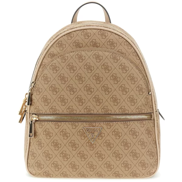 Guess μπεζ latte backpack MANHATTAN 2 Large