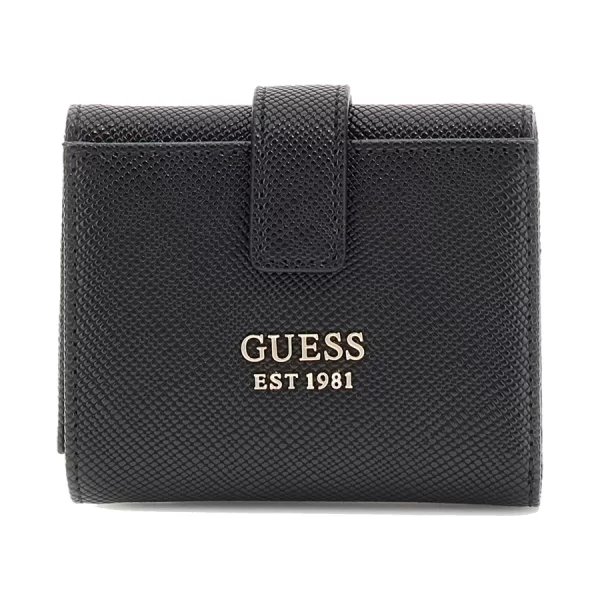 Guess μαύρο πορτοφόλι Rosalba zip around