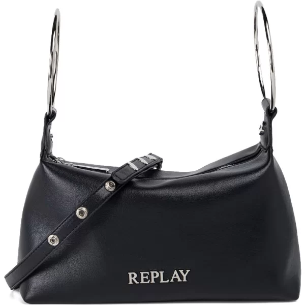 REPLAY μαύρη τσάντα χειρός REPLAY FW3004
