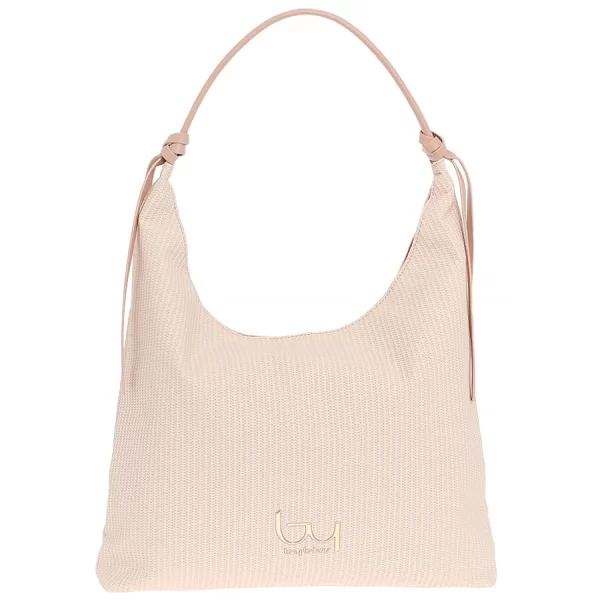 ByByblos ροζ ψάθινη τσάντα POLARIS