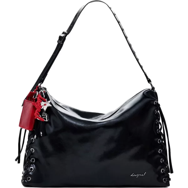 Desigual μαύρη τσάντα ώμου GALAXY LEIRIA 26SAXP86