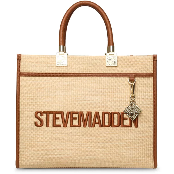 Steve Madden ψάθινη τσάντα ώμου BRICHESS