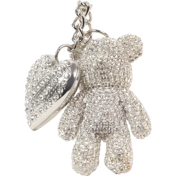 Steve Madden ασημί μπρελόκ Teddy