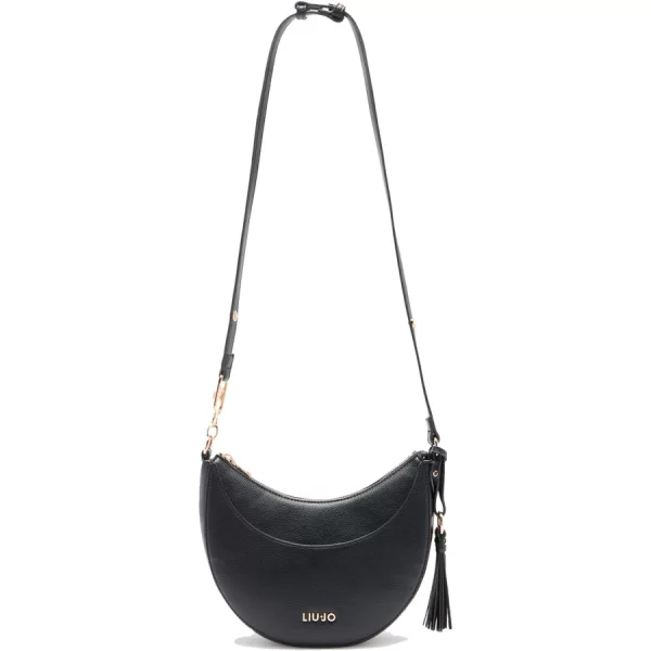LIU JO μαύρη τσάντα χιαστί AA6186
