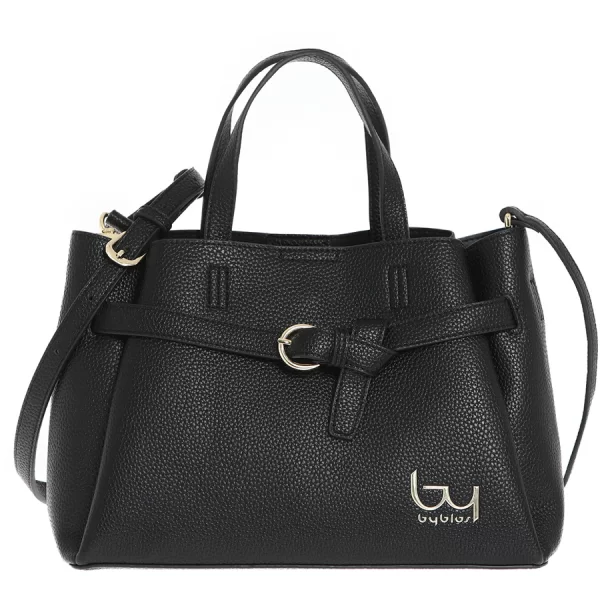 BYBYBLOS μαύρη τσάντα ώμου ΑΥΑ 48B01
