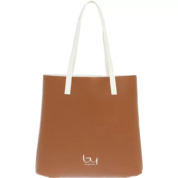 BYBYBLOS λευκή τσάντα ώμου AURIGA 15B01