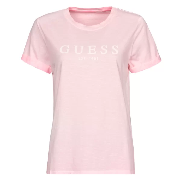 T-shirt με κοντά μανίκια Guess ES SS GUESS 1981 ROLL CUFF TEE