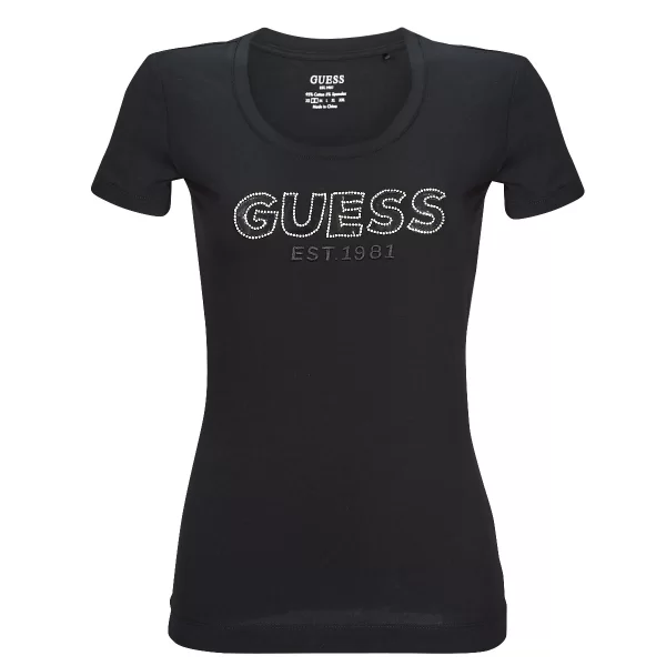 T-shirt με κοντά μανίκια Guess SS RN MESH LOGO TEE