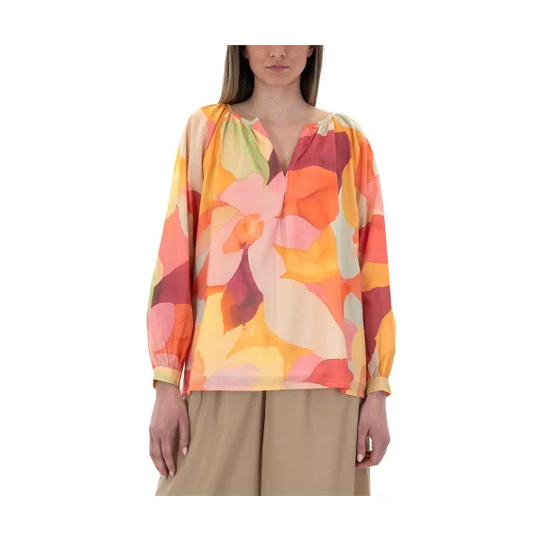 Μπλουζάκια με μακριά μανίκια Black N Black LONGSLEEVE BLOUSE WOMEN BLACK BLACK