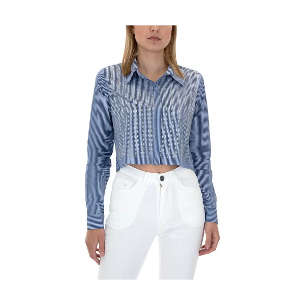 Πουκάμισα Studio 83 FACO STRASS CROP SHIRT WOMEN