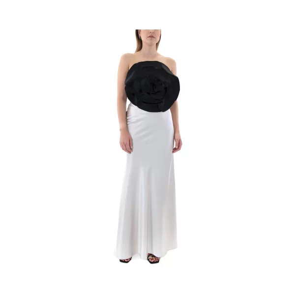 C.manolo Κοντές Φούστες C.manolo SATIN MAXI SKIRT WOMEN