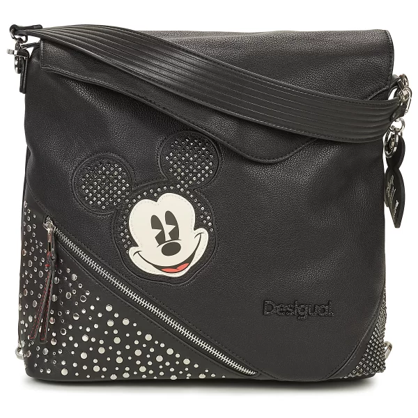 Σακίδιο πλάτης Desigual BACK MICKEY STUDSTYLE JERSEYMAX PU BLACK