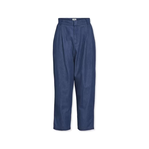 Παντελόνια Object Joanna Trousers - Medium Blue Denim