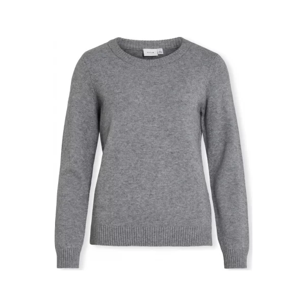 Πουλόβερ Vila Noos Ril O-Neck L/S - Medium Grey
