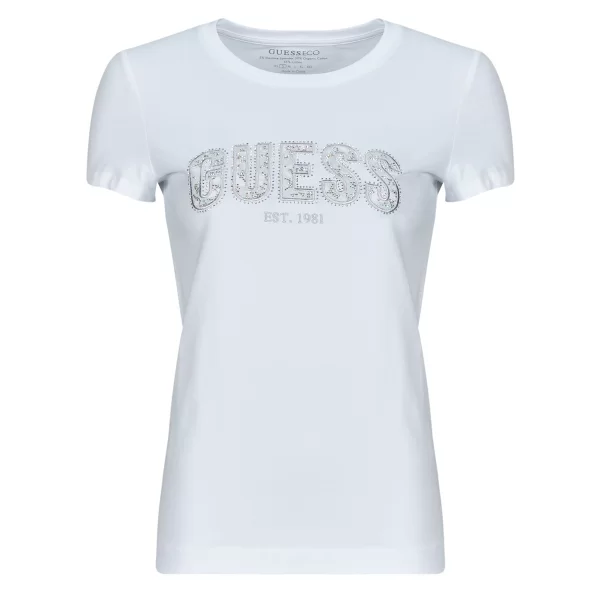 Guess T-shirt με κοντά μανίκια Guess LOGO LACE