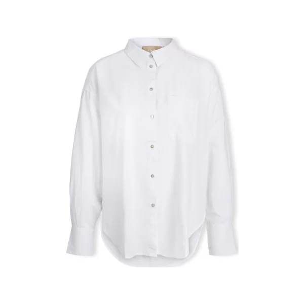 JJXX Μπλούζα JJXX Jamie Linen Shirt L/S - White