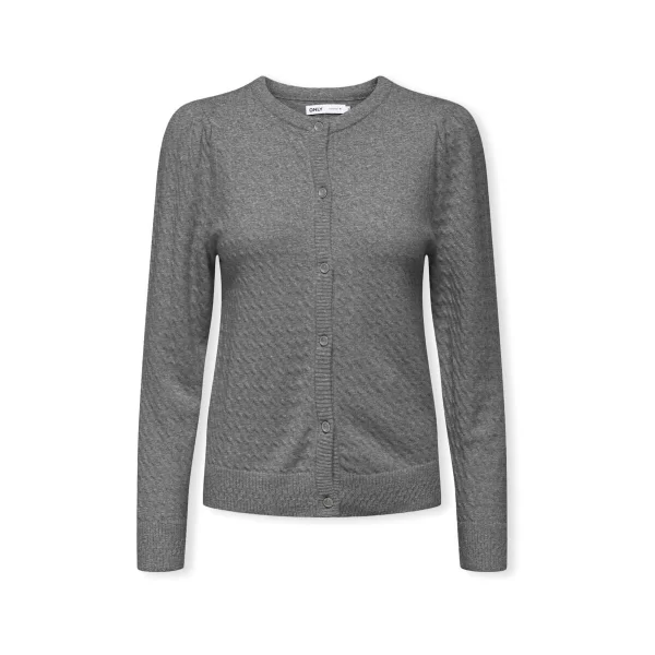 Only Πουλόβερ Only Katia Life Knit - Medium Grey Melange