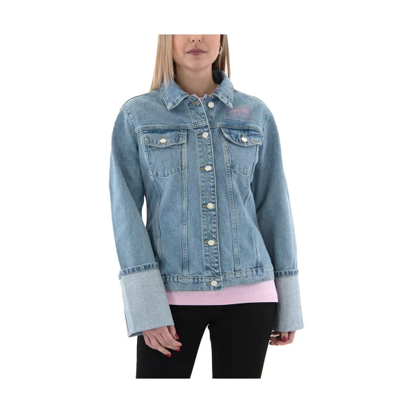 Moschino Χοντρό μπουφάν Moschino DENIM JACKET WOMEN JEANS