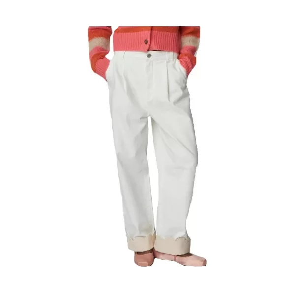 Παντελόνια Stella Nova TWO-TONED COTTON PANTS