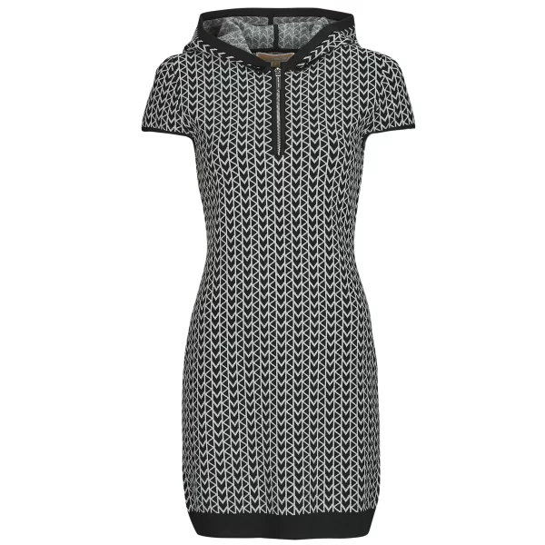 Κοντά Φορέματα MICHAEL Michael Kors MK JACQ HOODED ZIP DRS