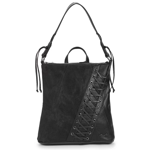 Σακίδιο πλάτης Desigual BACKPACK BLACK PATCH TANGO PRETORIA MINI