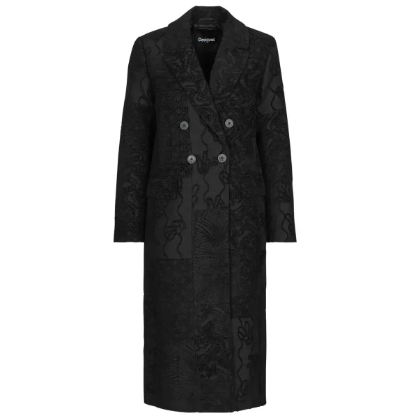Παλτό Desigual PATCH BLACK