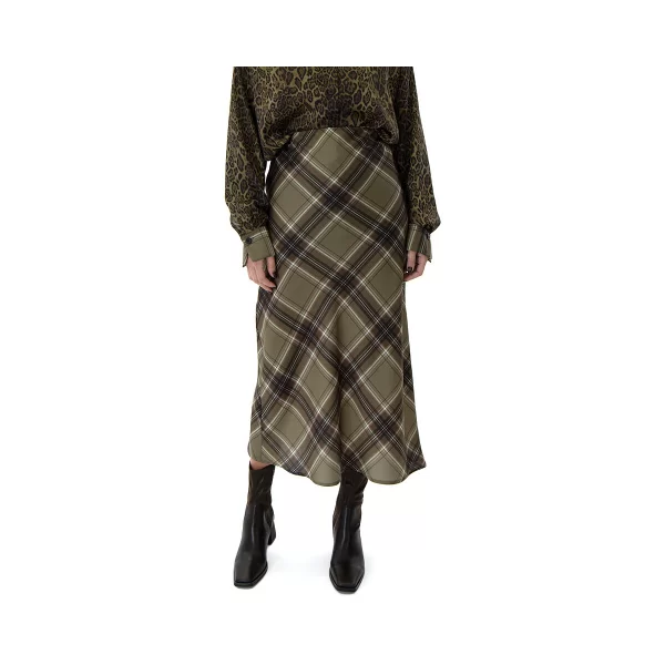 Κοντές Φούστες Dolce Domenica MYLA CHECK MIDI SKIRT WOMEN