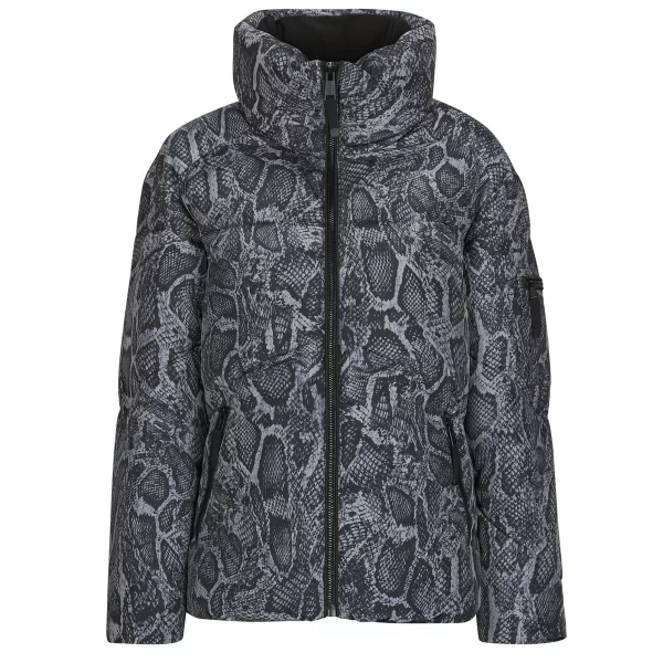 Χοντρό μπουφάν Guess MARTINA PRINT CROP