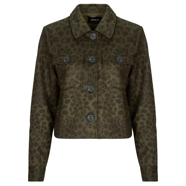 Μπουφάν Only ONLMOON AOP FAUXSUEDE