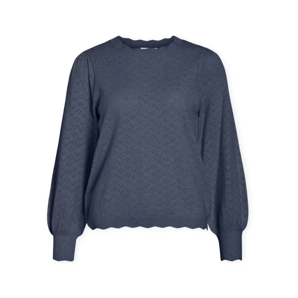 Πουλόβερ Vila Emi Knit - Vintage Indigo