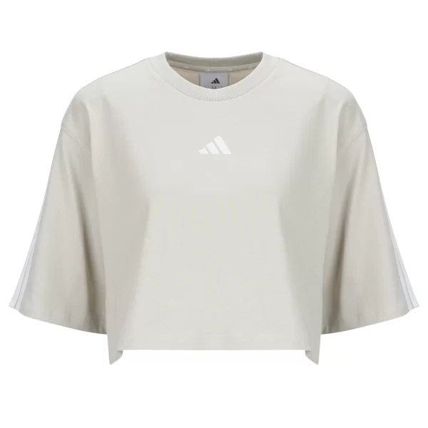 T-shirt με κοντά μανίκια adidas Essentials 3-Stripes Cotton Loose T-Shirt