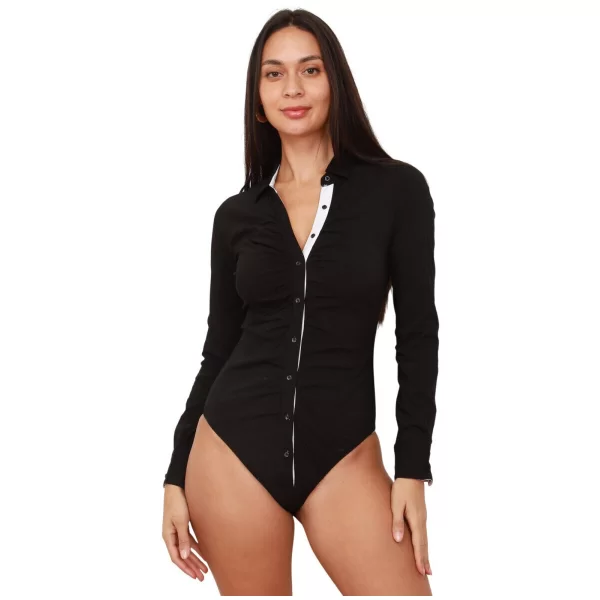 Πουκάμισο με μακριά μανίκια La Modeuse 76795_P181952