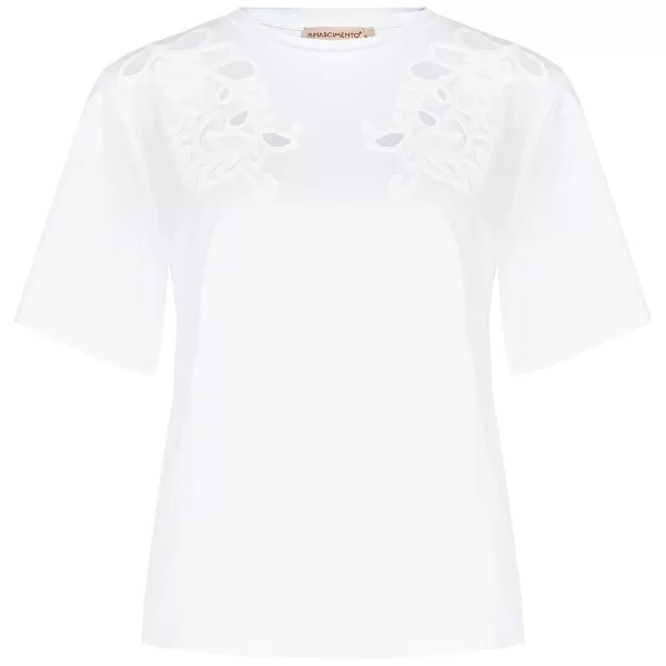 T-shirt με κοντά μανίκια Rinascimento CFC0127735003