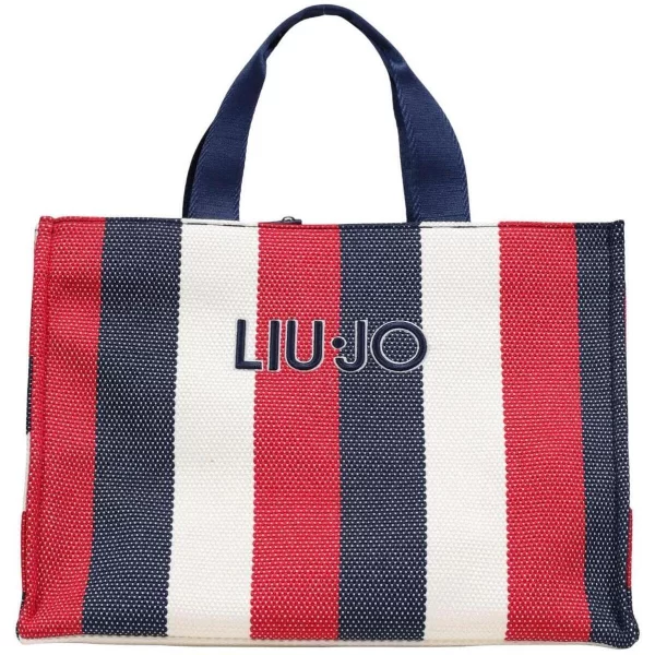 Shopping bag Liu Jo L TOTE STRIPED CANVAS 2A6026 T2176