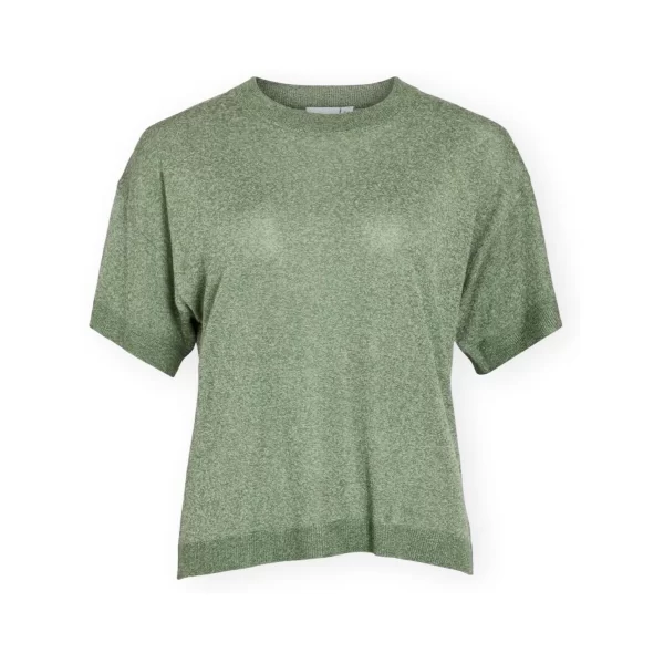 T-shirt με κοντά μανίκια Vila Top Nowy - Olivine