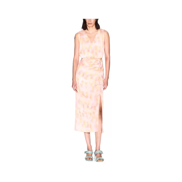 Φορέματα EAX SLEEVELESS PRINT MIDI DRESS WOMEN