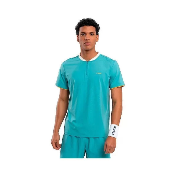 Πόλο με κοντά μανίκια Nox Polo manches courtes Pro Turquoise