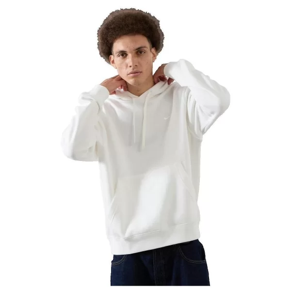 Φούτερ Nike Sweat à capuche Club Fleece blanc